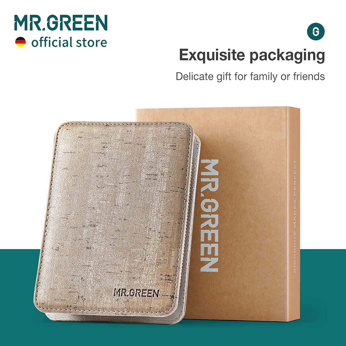 MR.GREEN gift-ready packaging suggests a thoughtful present.