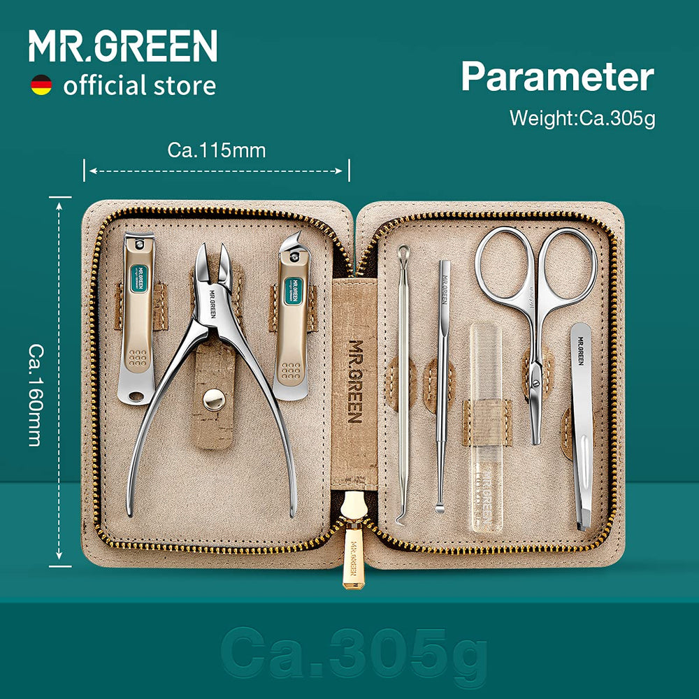 MR.GREEN PU leather case texture conveys premium craftsmanship.