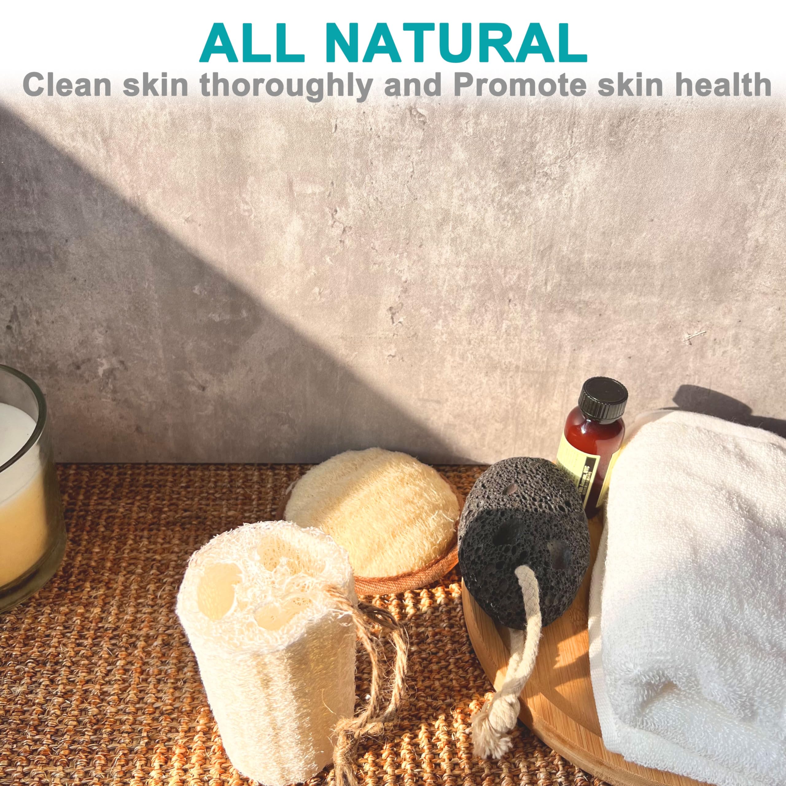 Mr.Cui'shop natural loofah offers soft exfoliation to smooth skin
