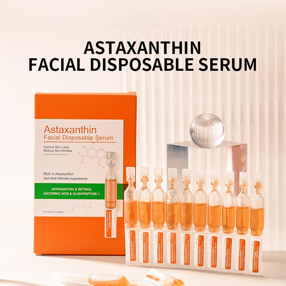 Texture close-up of MrCuvaryas Astaxanthin Serum highlights rich concentrate