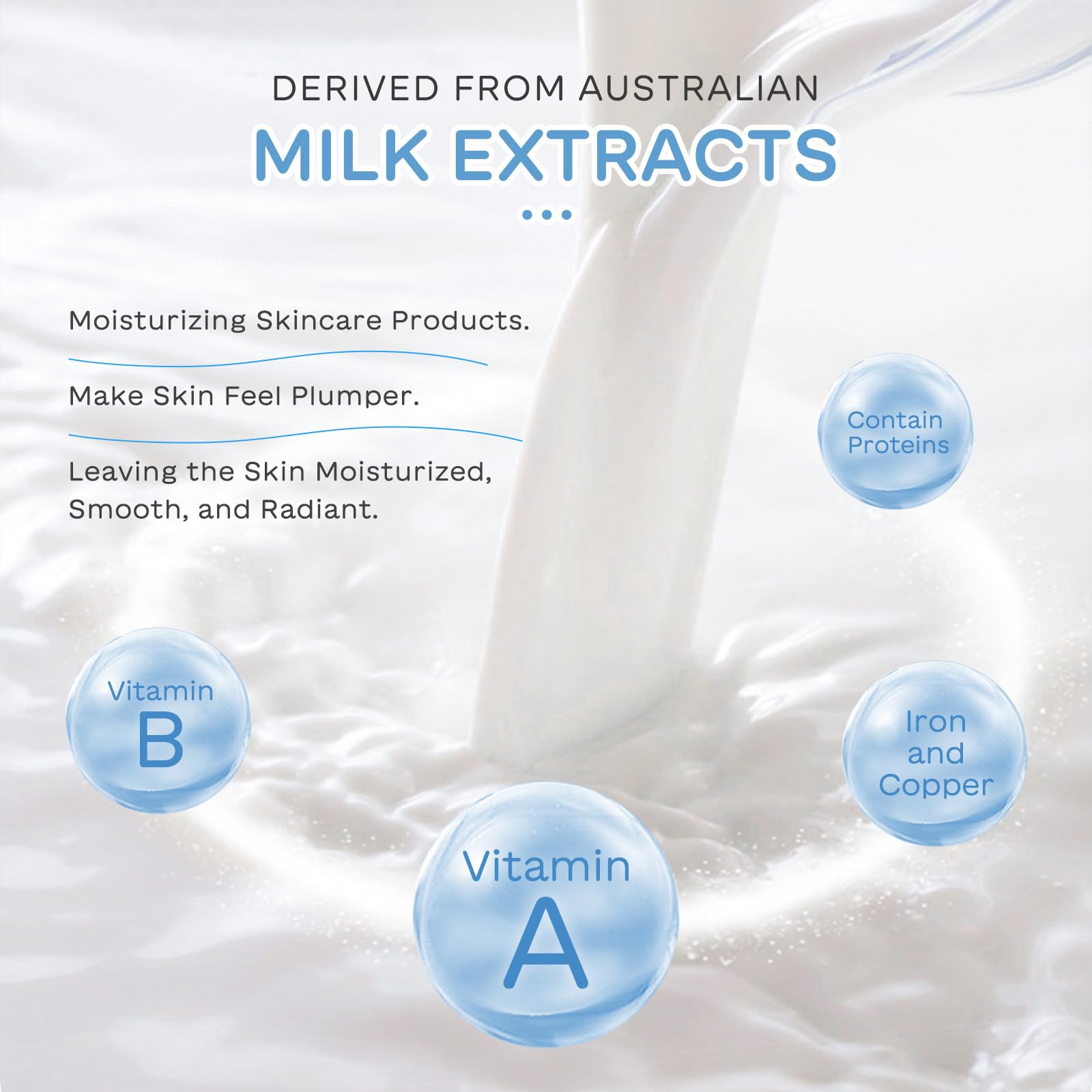 MrCuvaryas Milk Skincare Set serum drop showcasing lightweight absorption