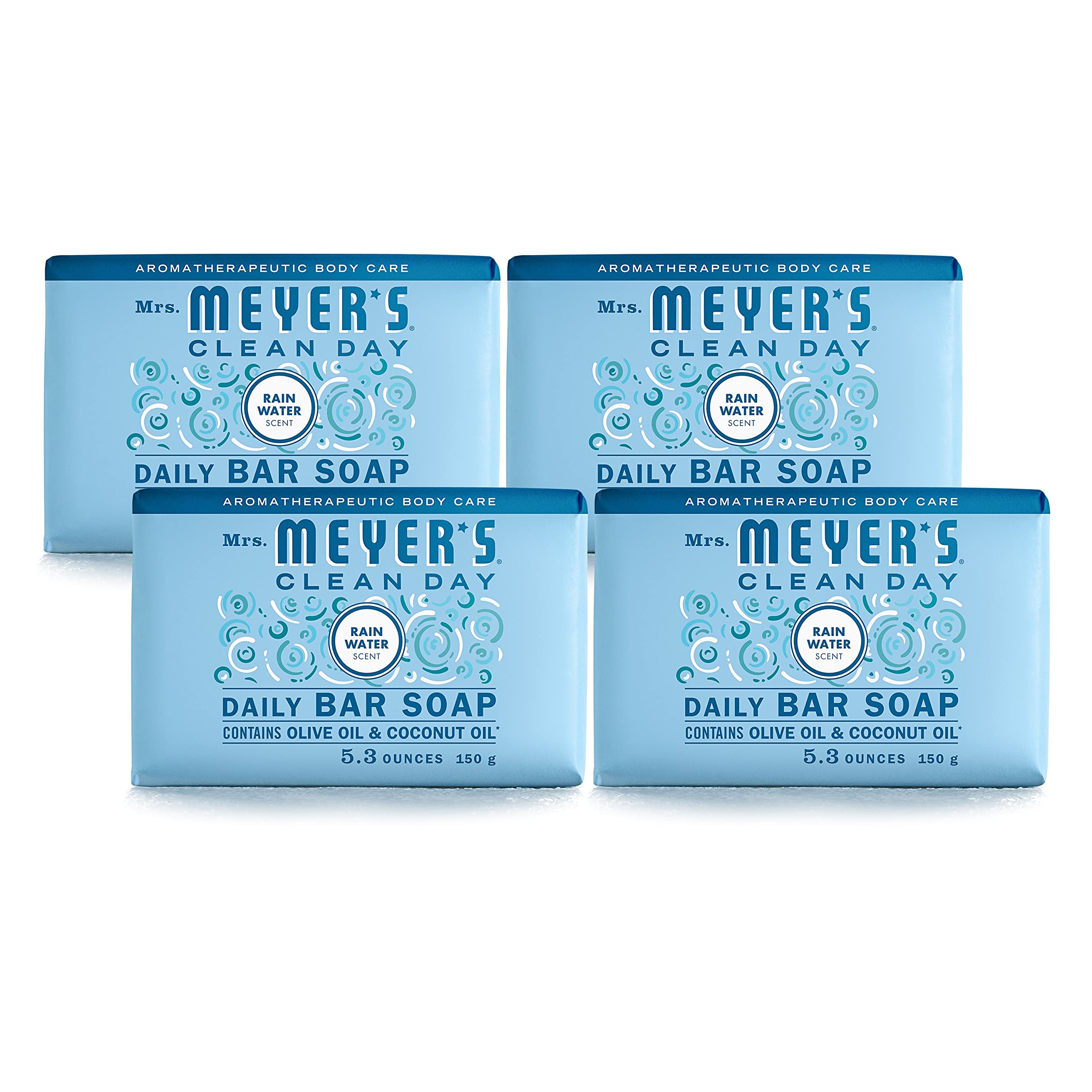 MRS. MEYER'S Clean Day Rain Water packaging with eco-friendly wrapper.
