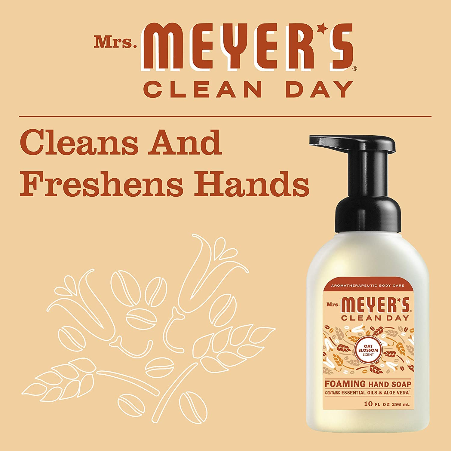 Foam texture and bubbles illustrate quick lather and thorough washing.
