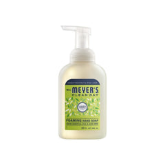 Mrs. Meyer's Clean Day Lemon Verbena foaming hand soap bottle with bright citrus