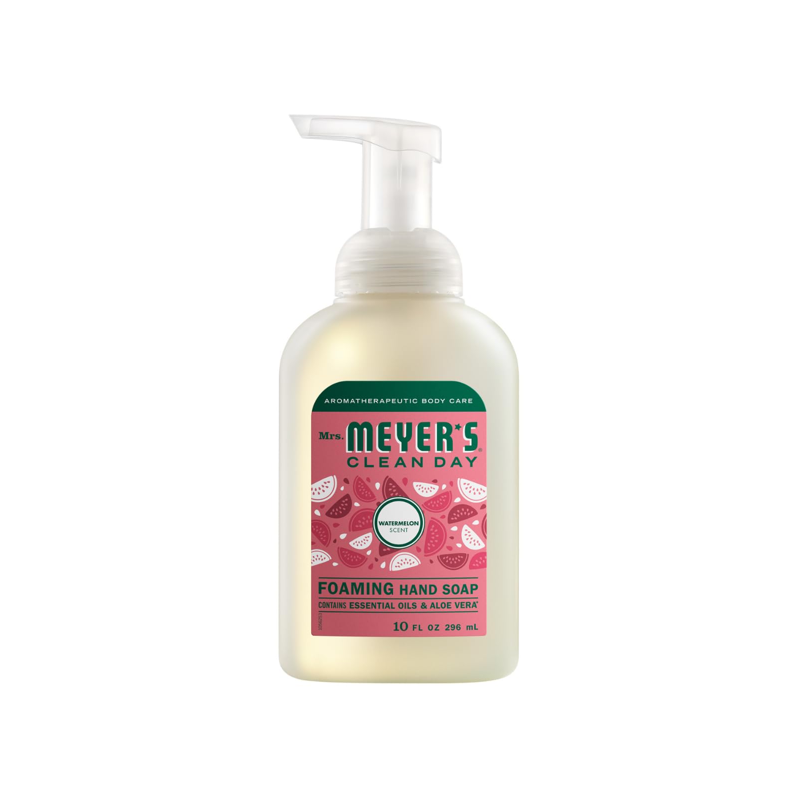 Mrs. Meyer's Clean Day Watermelon foaming hand soap bottle with summery fragrance