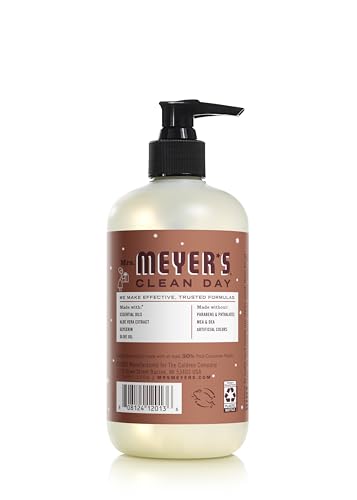 Mrs. MEYER'S Gingerbread hand soap pump-action for easy one-hand dispensing