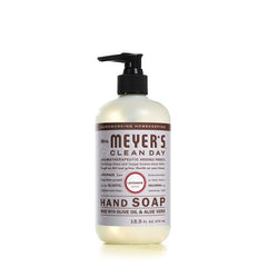 Mrs. Meyer's Clean Day Basil bottle captures uplifting, crisp scent for quick mood boost.