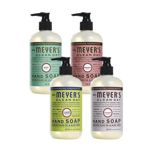 Mrs. Meyer's Clean Day Lavender Lemon Verbena bottle for refreshed hands