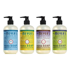 Mrs. Meyer’s Clean Day Honeysuckle bottle for garden-fresh handwashing.