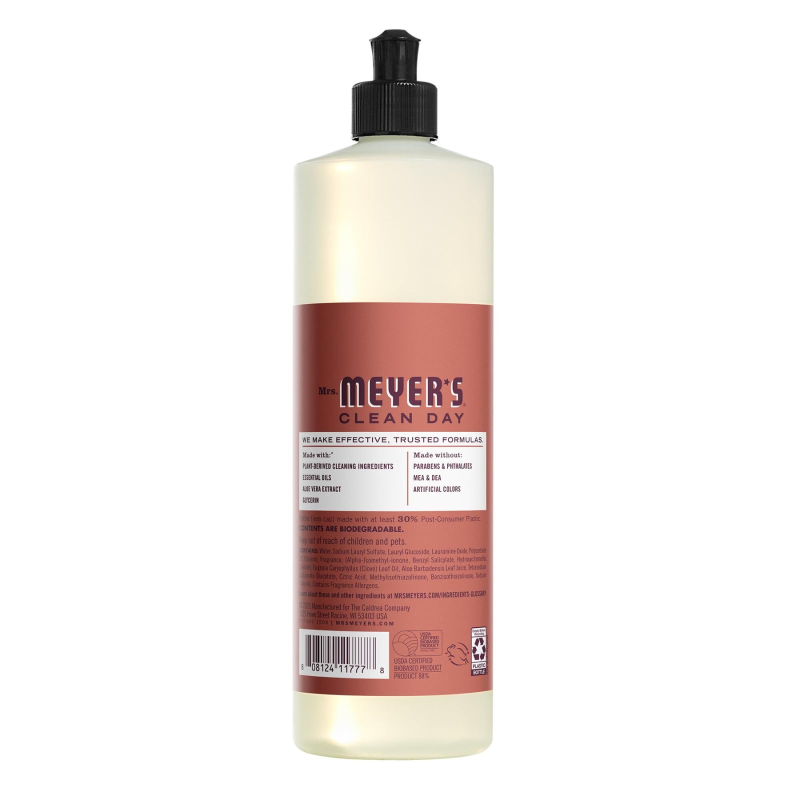 Mrs. Meyer's Clean Day hand soap refill 33oz for convenient, waste-reducing refills.
