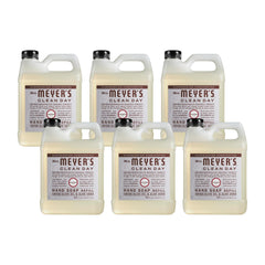 Mrs. Meyer's Clean Day Lavender hand soap bottle offering gentle cleansing and fragrance.