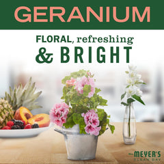 Geranium refill pack on a porch setup suggesting a welcoming home scent.