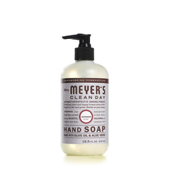 Mrs Meyer's Clean Day Lavender Hand Soap label details emphasize natural ingredients