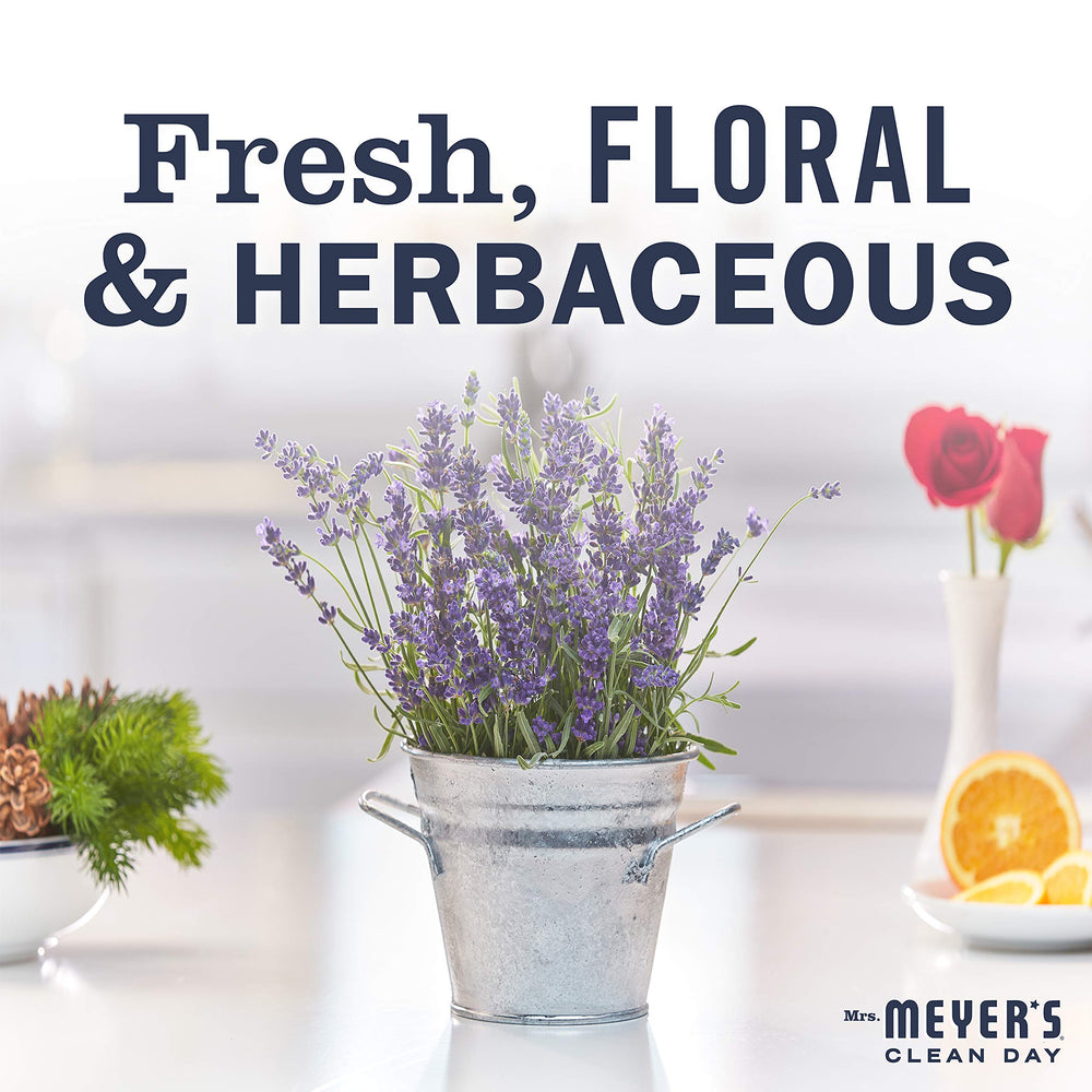 Mrs Meyer's Clean Day Lavender Hand Soap enhances daily routines with lavender scent