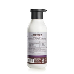 Application scene of Mrs. Meyer's Lavender lotion for quick absorption after a shower.