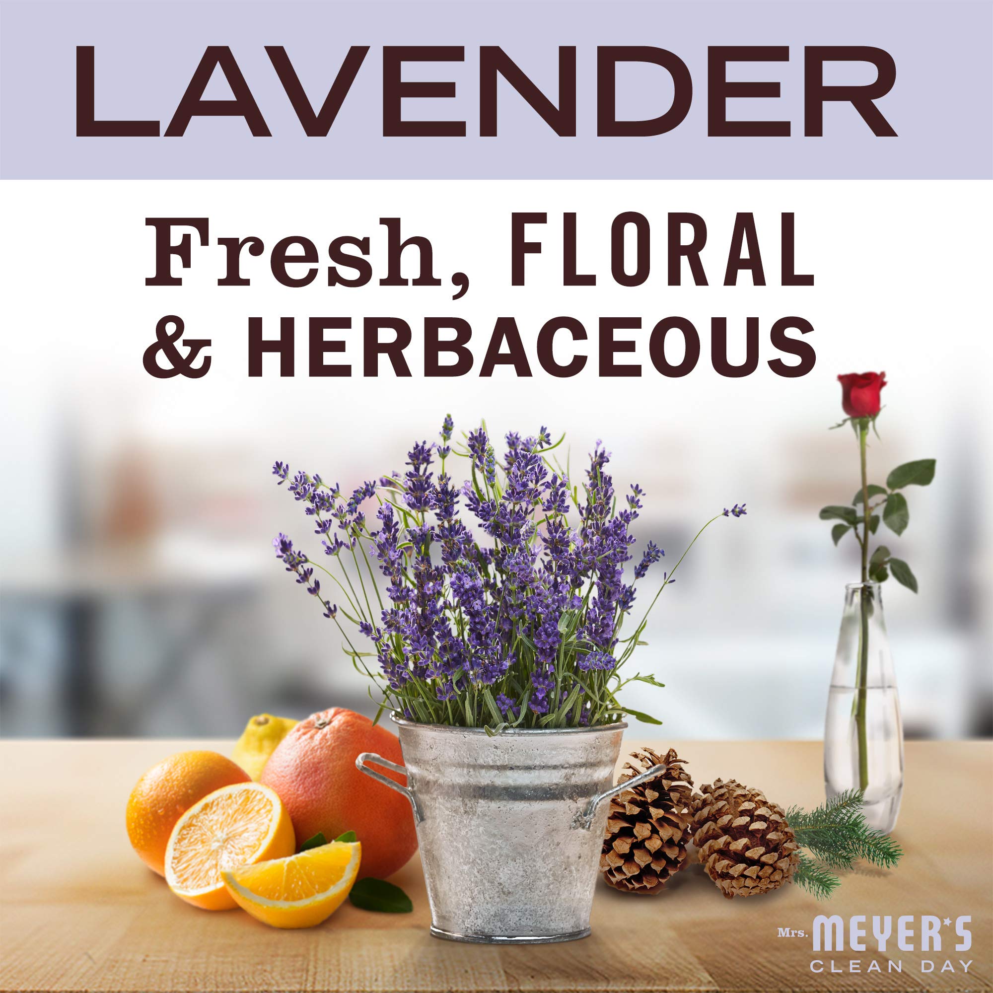 Close-up of creamy texture from Mrs. Meyer's lavender lotion shows fast absorption.
