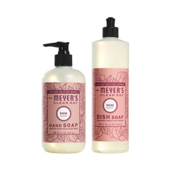 Mrs. Meyer's Rose Hand Soap bottle pump for daily cleansing