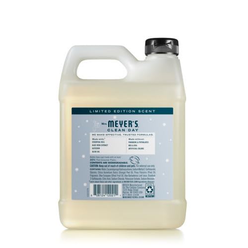 Mrs. Meyer's Clean Day cruelty-free icon on packaging highlights ethical care.