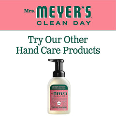 Mrs. Meyer's cruelty-free logo on the bottle signals an ethical choice.