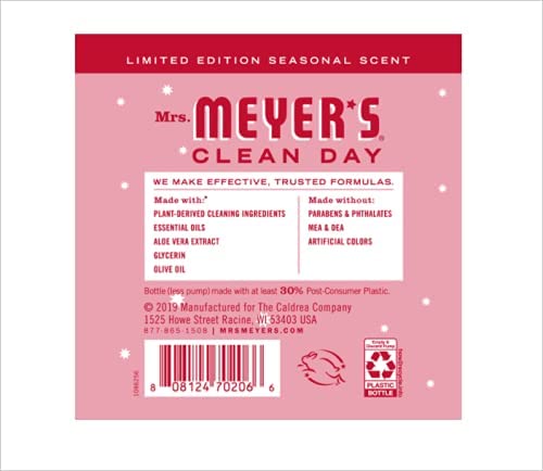 Mrs. Meyer's cruelty-free logo signals responsible choices.