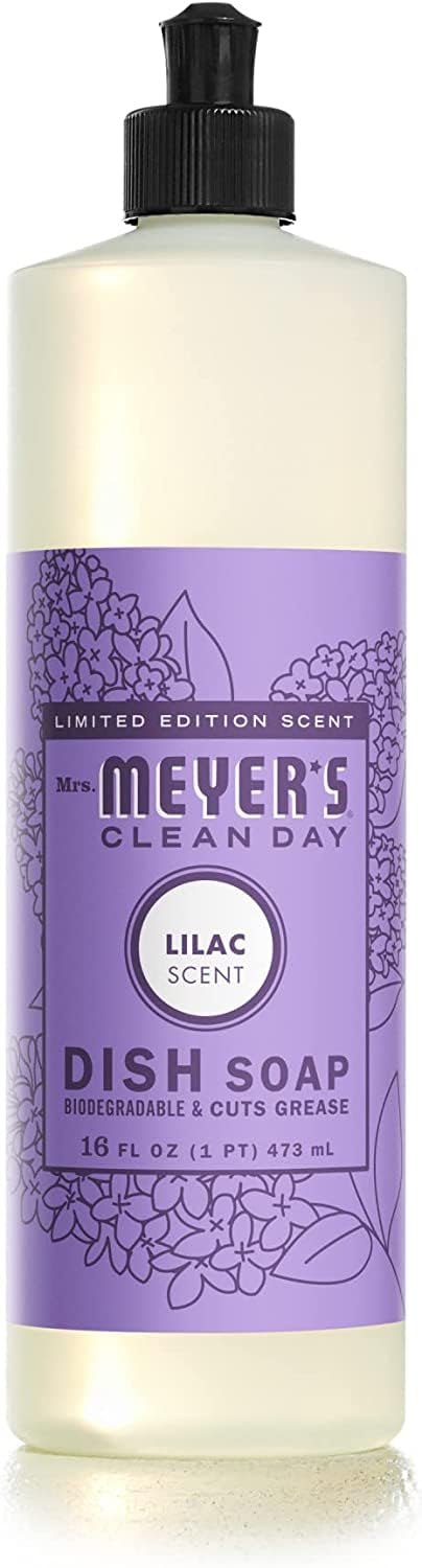 Mrs. Meyer's Daisy label close-up showing bright, easy-to-identify packaging.