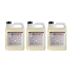Mrs. Meyer's Lavender refill pouch ready for easy eco-friendly hand soap refills.