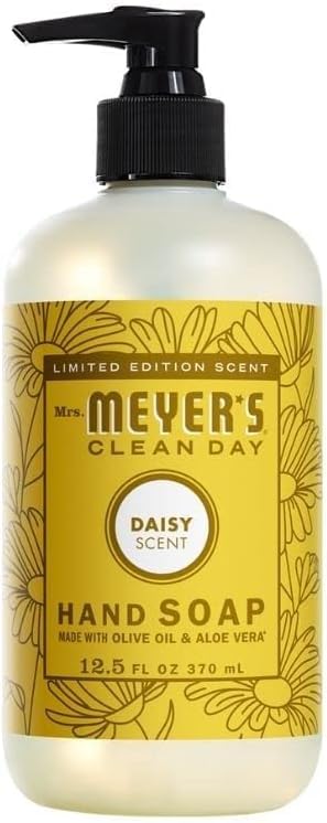 Mrs. Meyer’s Lilac hand soap foam close-up highlighting rich lather.