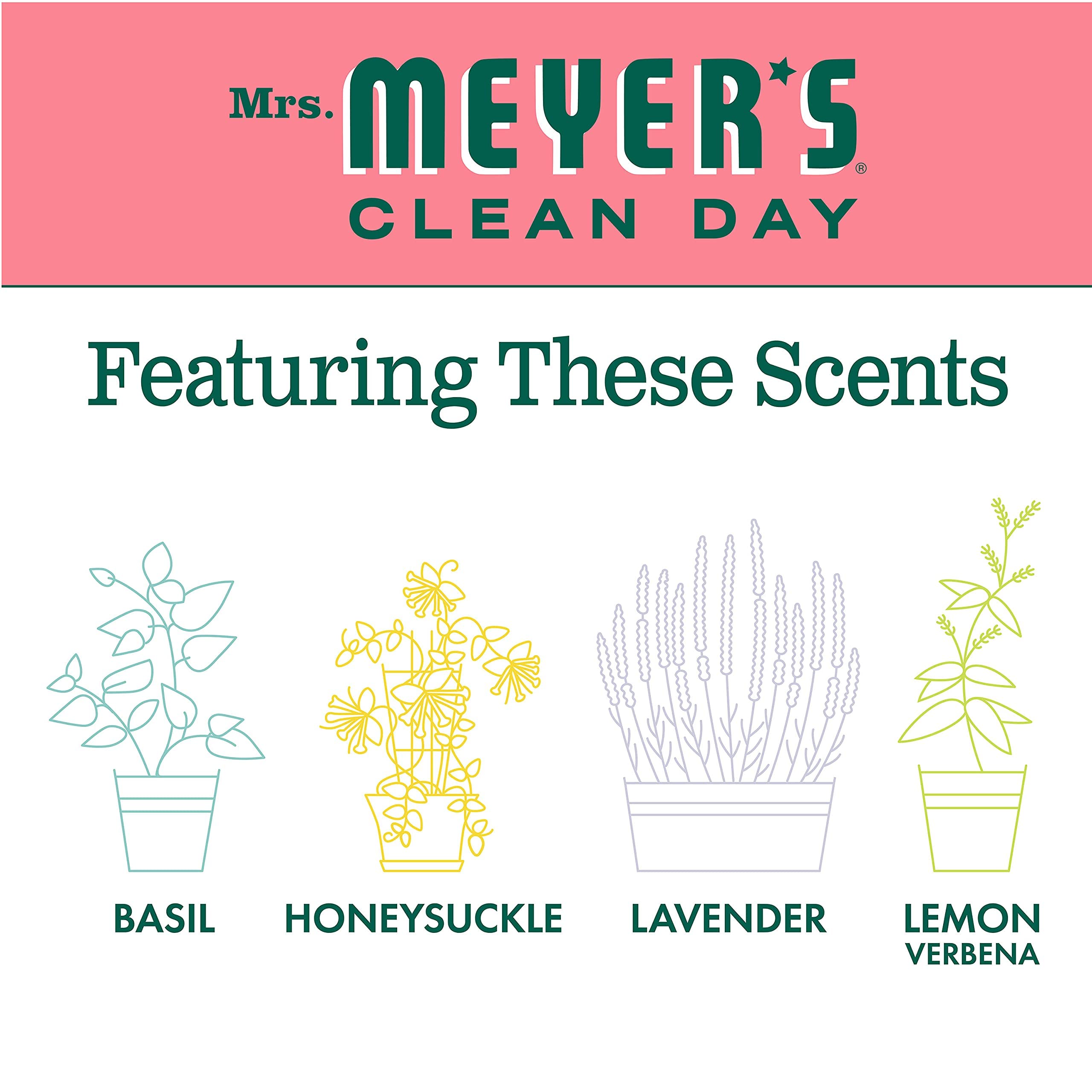 Icon highlighting non-drying formula of Mrs. Meyer's hand soap.
