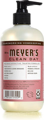 Mrs. Meyer's Rosemary hand soap lather close-up highlights olive oil and aloe for gentle cleansing.