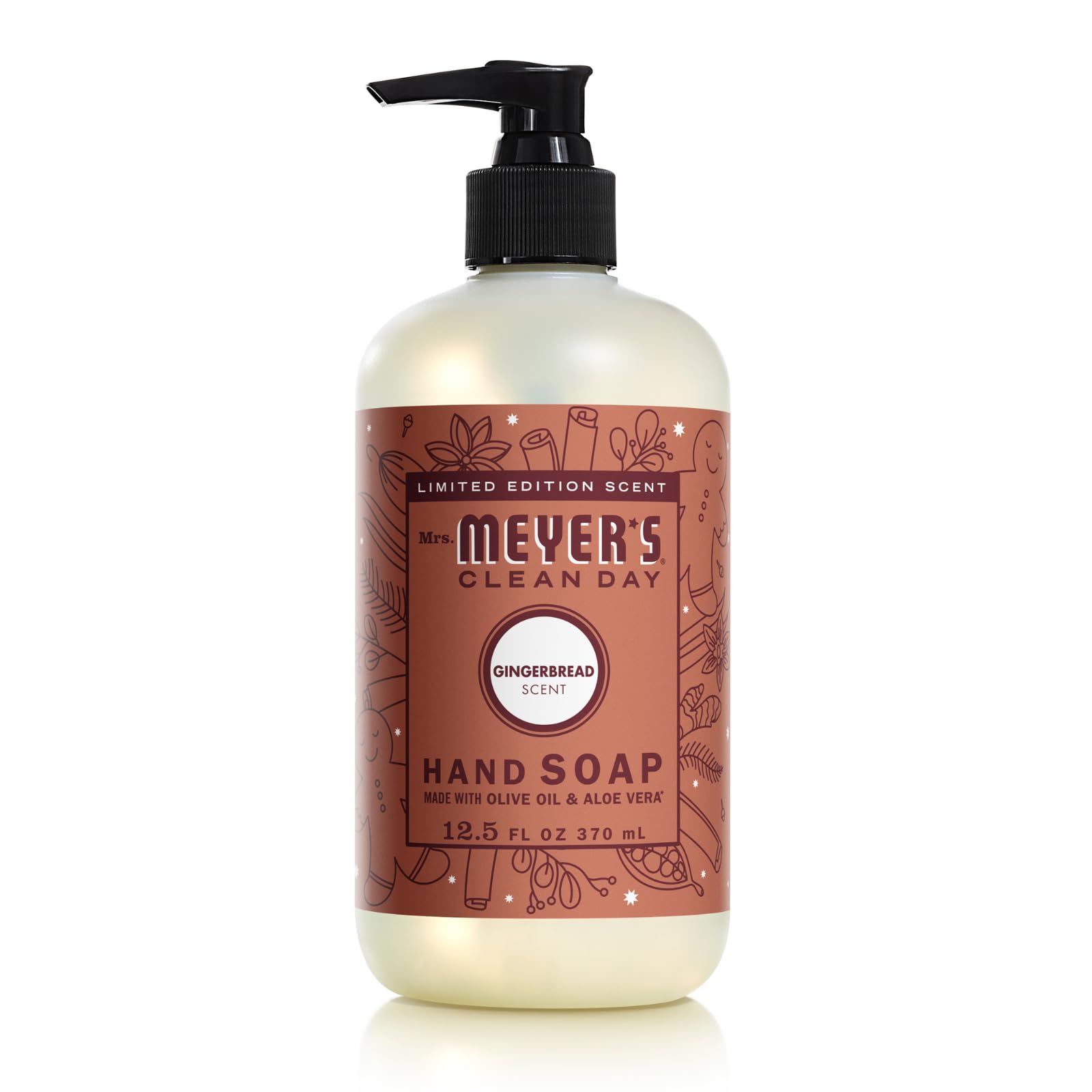 Mrs. Meyer's hand soap pump-dispense ready for quick use