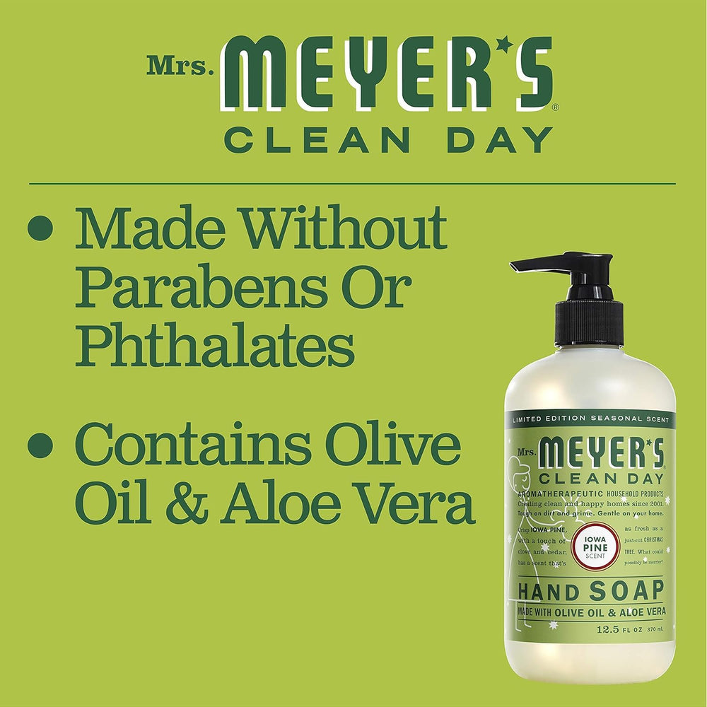 Mrs. Meyer's Snowdrop packaging closeup emphasizes eco-friendly materials and gift-ready presentation.