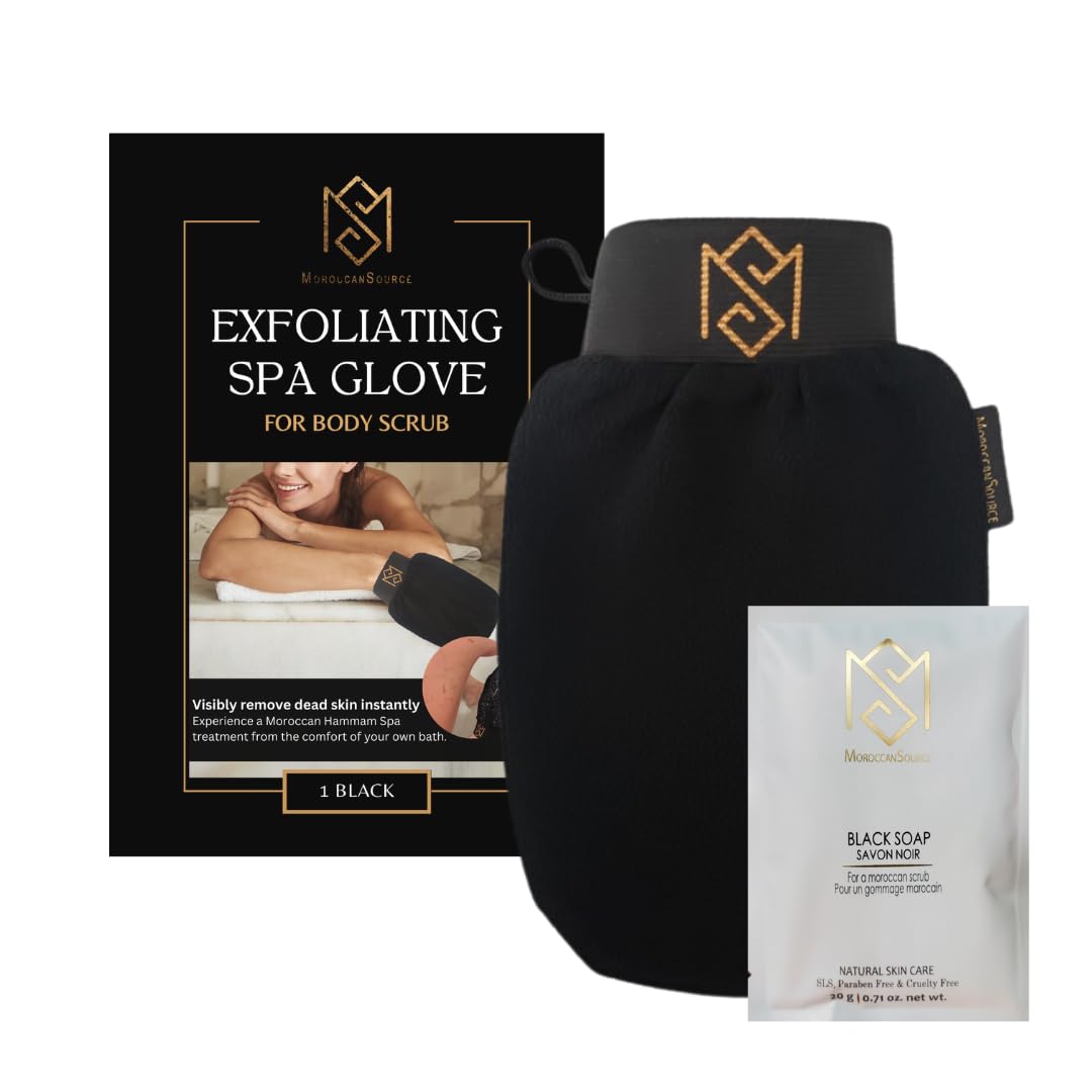 MS Exfoliating Glove Kessa Mitt product shot highlighting deep exfoliation for smoother skin