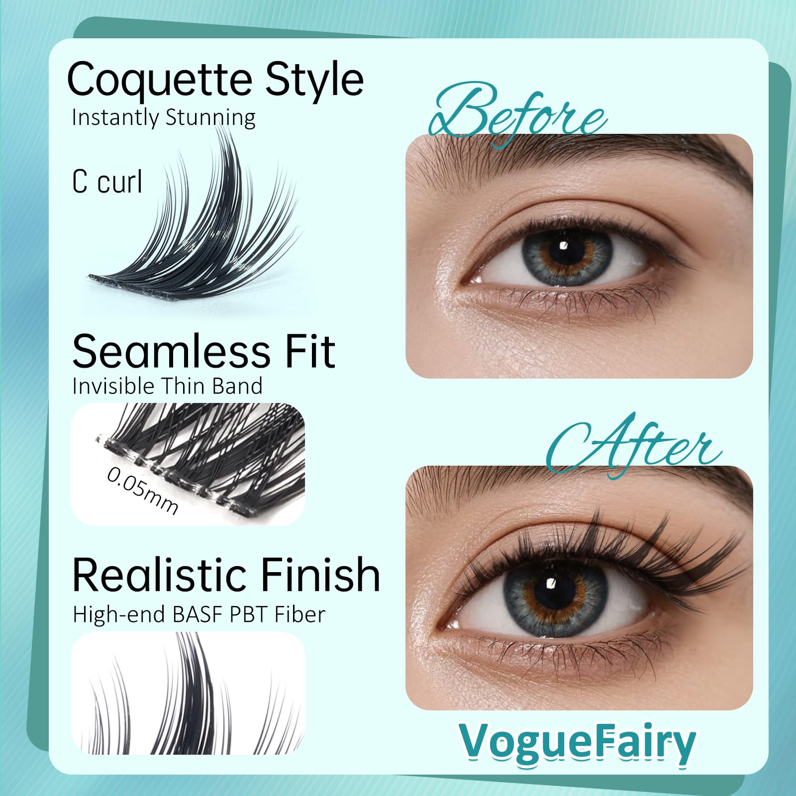 MSCICI VogueFairy05 clusters show soft-spike design for fluffy manga look