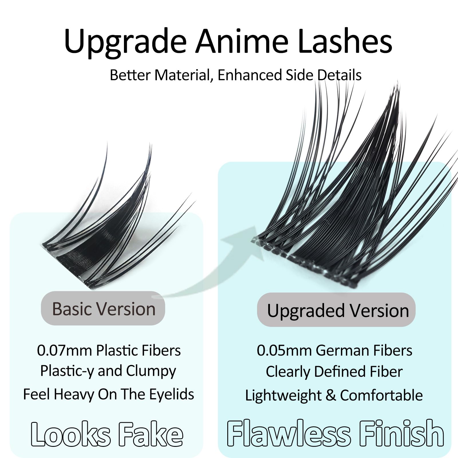 MSCICI VogueFairy05 ultra-thin 0.05mm band blends with real lashes