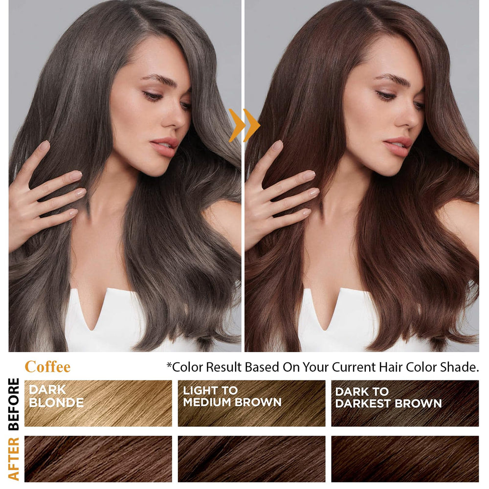 Msktasy hair dye shampoo application on hands for quick color blending