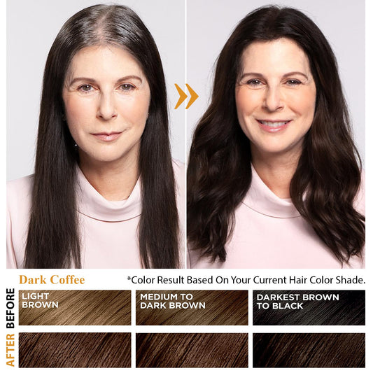 Msktasy hair dye shampoo application scene illustrating quick at-home use.