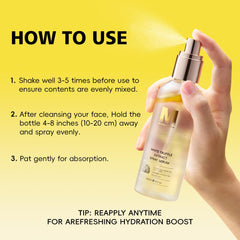 Two-phase MSMEESUYA formula close-up with nourishing oils and lightweight essence.