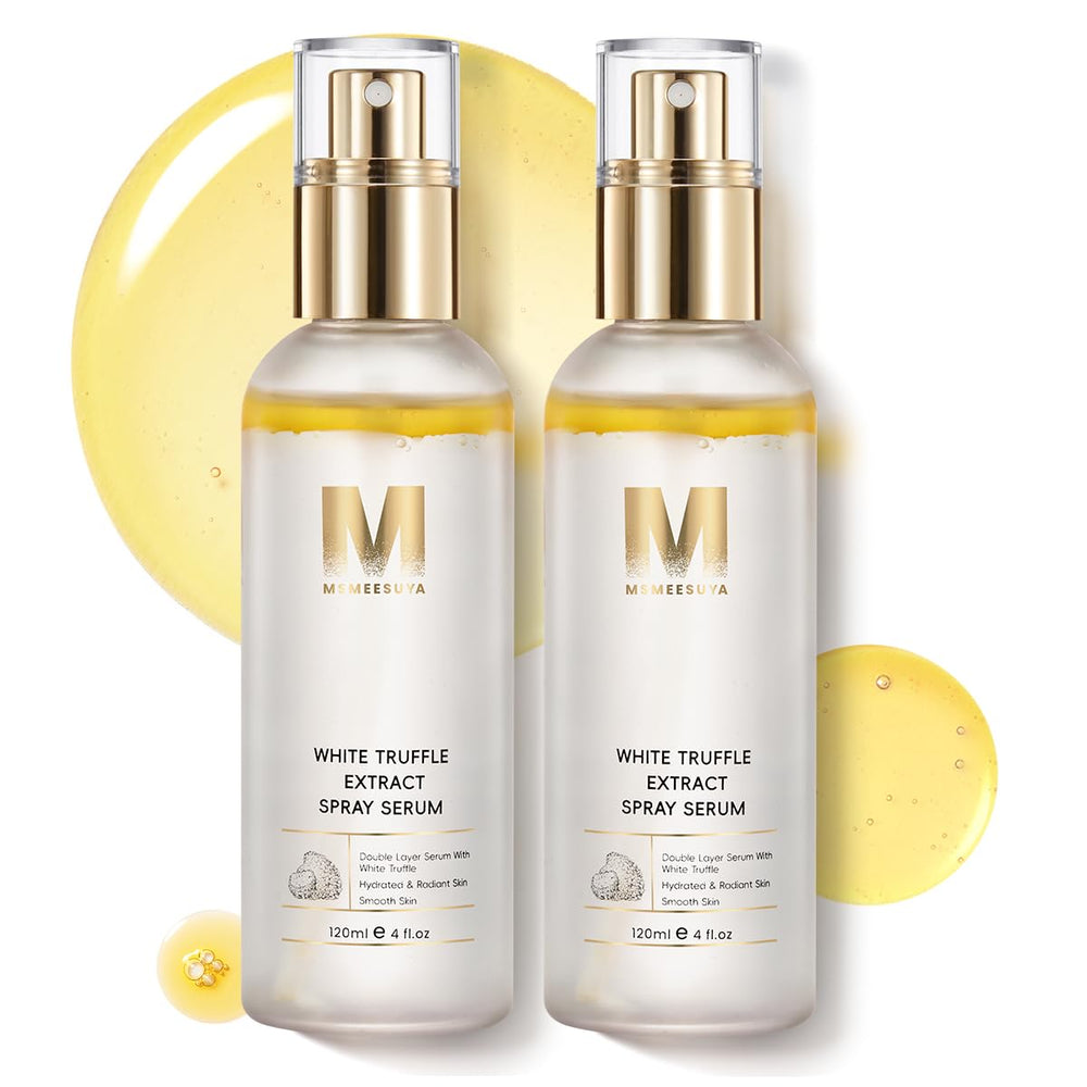 MSMEESUYA White Truffle First Spray Serum bottle delivering instant hydration and glow.
