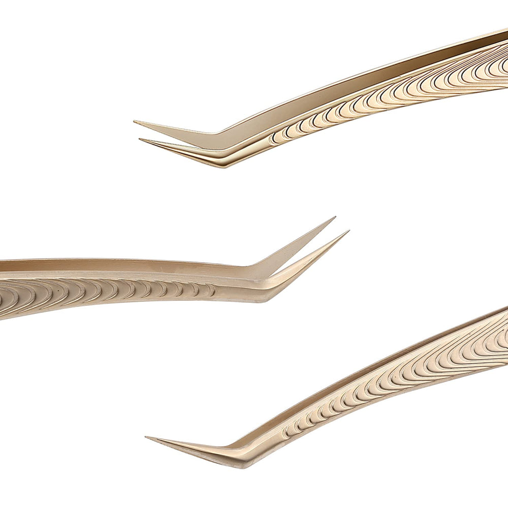Ms.Queen lash tweezers with ergonomic balance design for long sessions