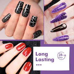 MSRUIOO air-dry close-up captures natural drying time and textured crackle effect