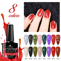 MSRUIOO crackle color 3 nail polish for chic at home nails