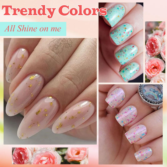 MSRUIOO rubber base gel shines and strengthens nails for longer wear.