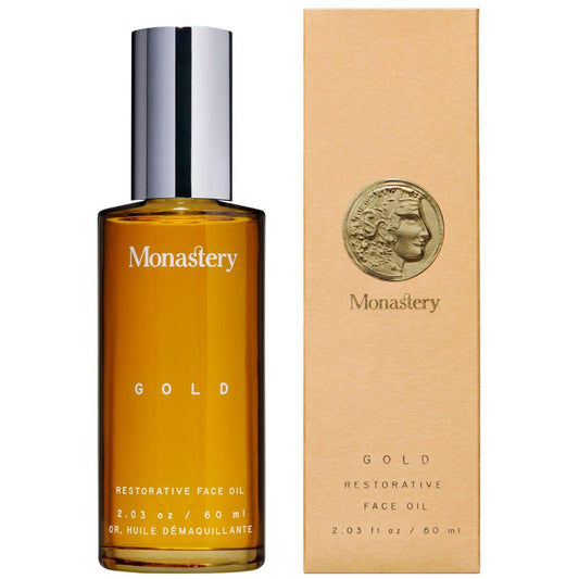 MST Monastery Gold Face Moisturizer bottle close-up for premium hydration.