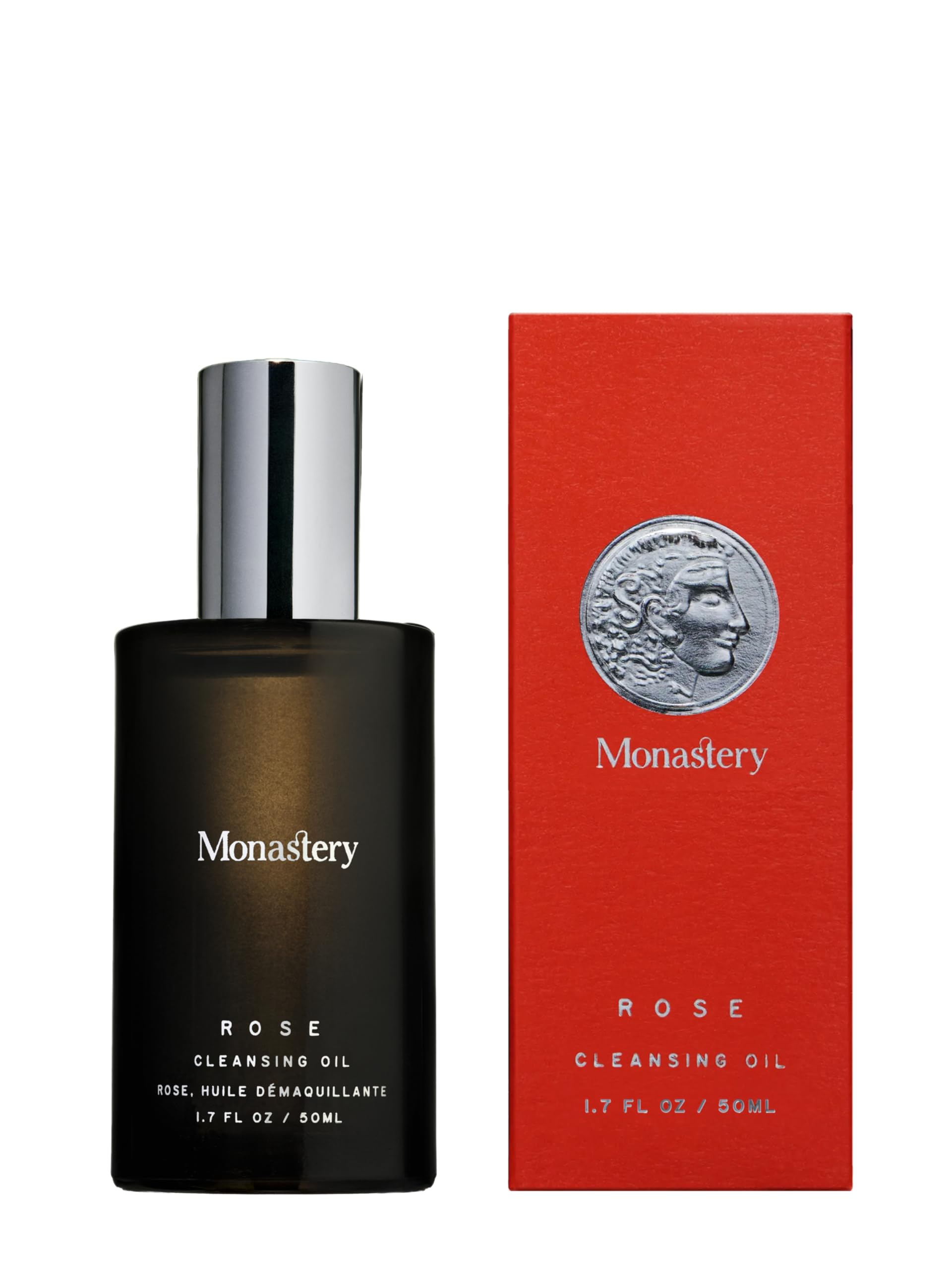 MST Monastery Rose cleansing oil bottle pour for gentle makeup removal