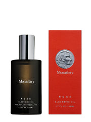 MST Monastery Rose cleansing oil bottle pour for gentle makeup removal