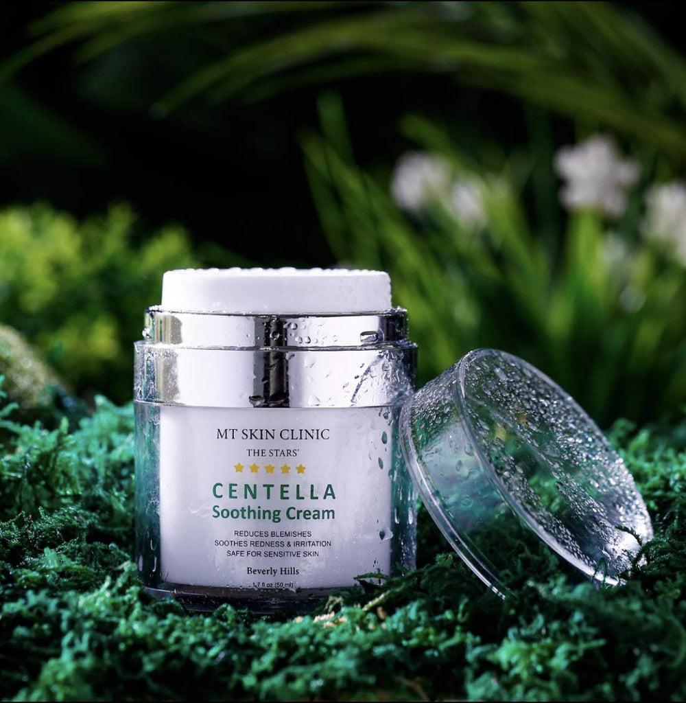 MT SKIN CLINIC Beverly Hills-inspired packaging conveys luxury skincare.