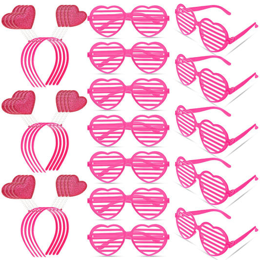 MTLEE valentines heart headband adjustable for secure, comfortable wear at parties.