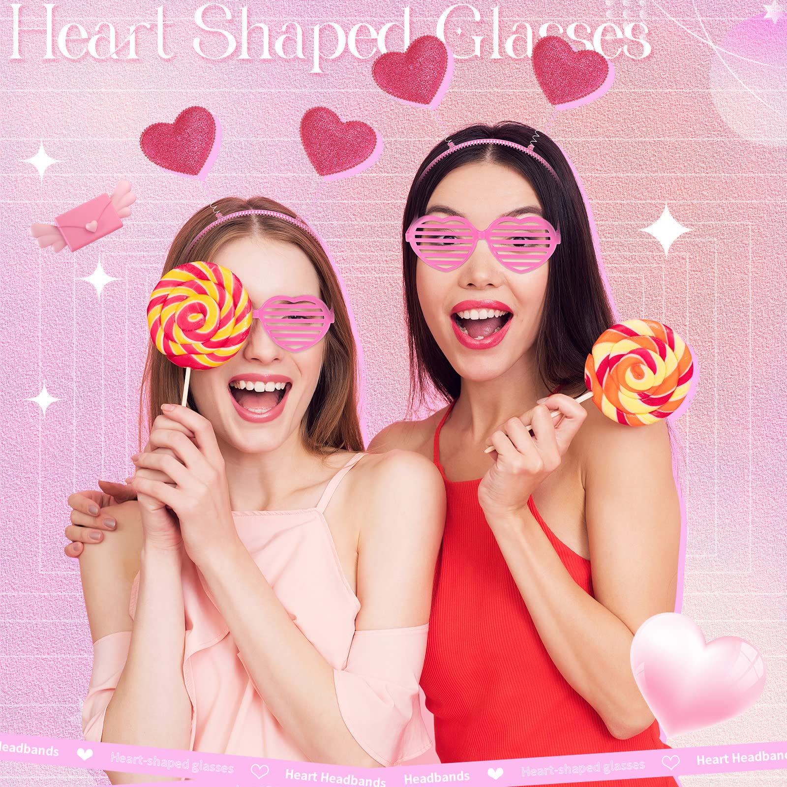 MTLEE valentines photo booth prop set ideal for weddings and parties.