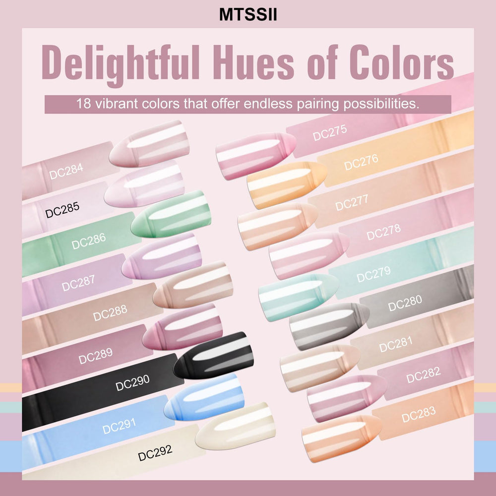 MTSSII jelly gel set layer-build swatch emphasizes translucent depth