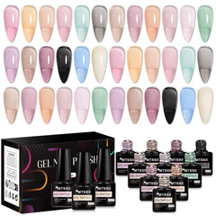MTSSII jelly gel set swatches show color range for easy selection